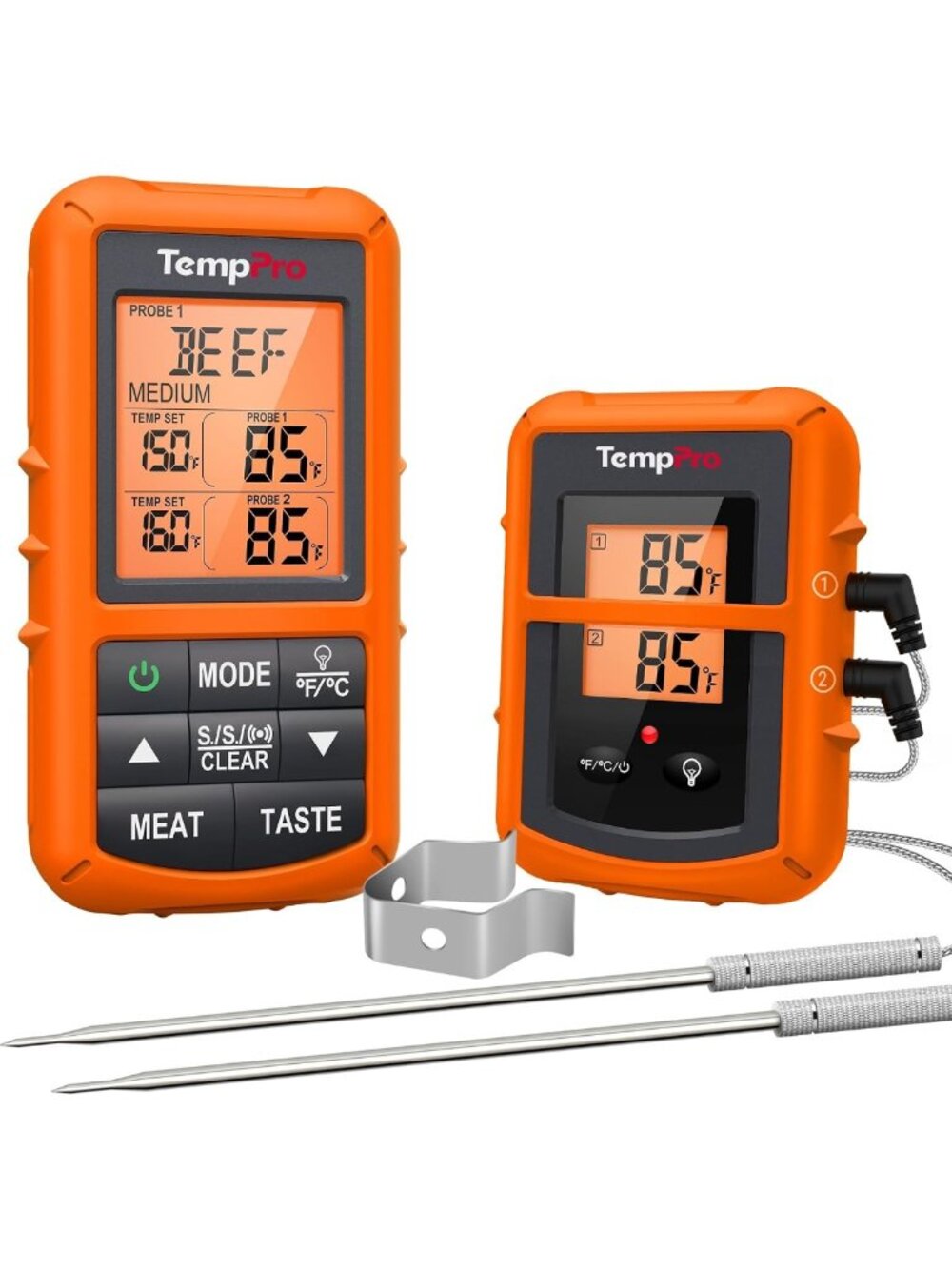 500FT Wireless Meat Thermometer for Grilling & Smoking - Accurate Temp Control